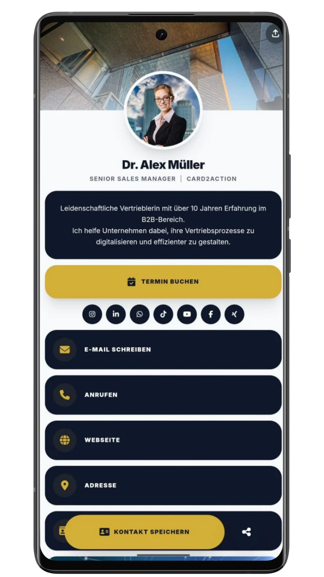 Card2Action Profil